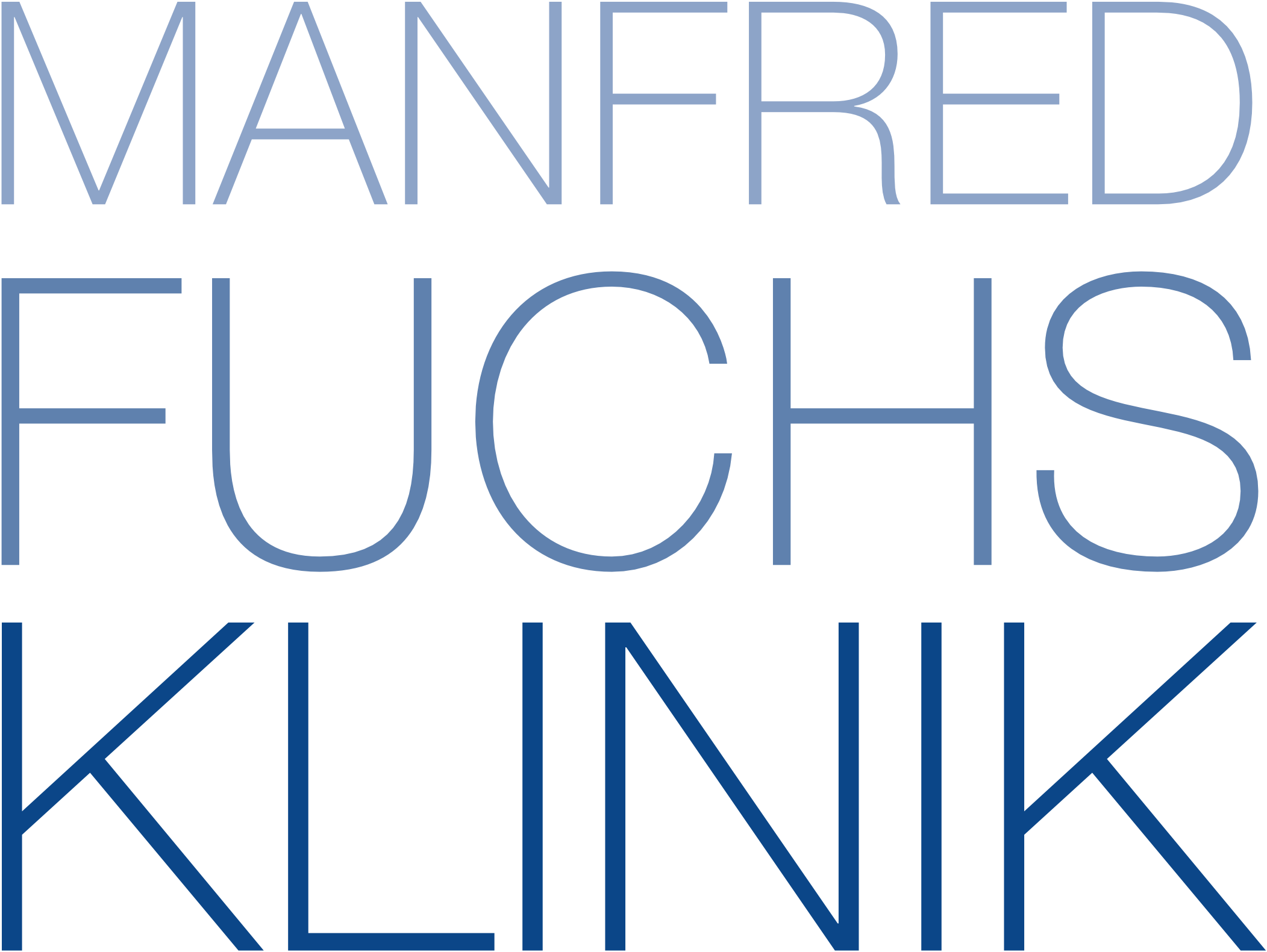 Logo der Manfred Fuchs Klinik, eine Einrichtung der Universitätsmedizin Mannheim
